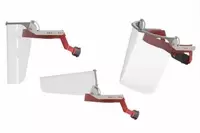 Safety visor for protection against splashes